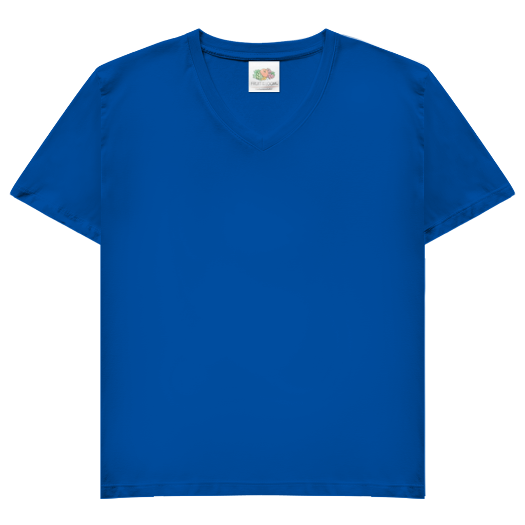 Damen Basic V-Neck T-Shirt – Bosnien | Design 01 | Rückenprint
