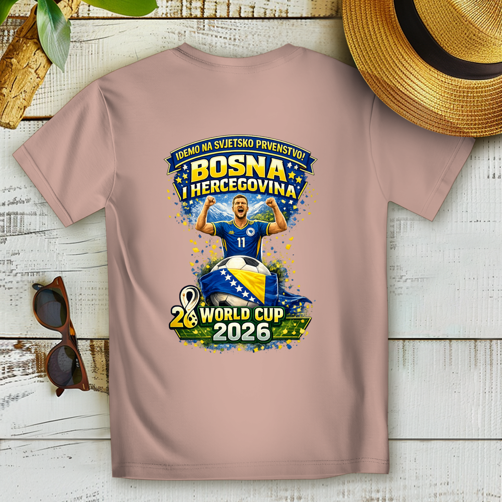 Ženska Premium majica od organskog pamuka – Bosna | Dizajn 01 | Štampa na leđima