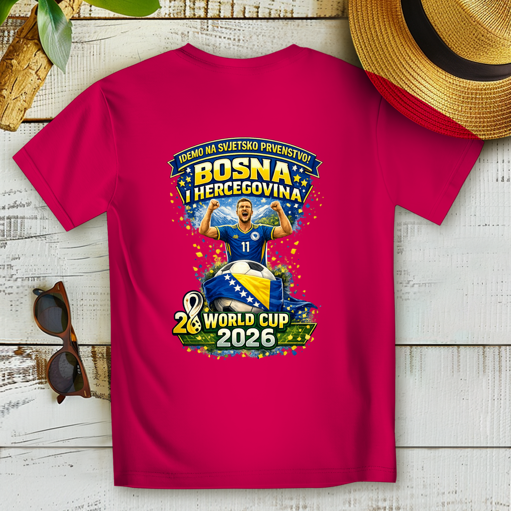 Ženska Premium majica od organskog pamuka – Bosna | Dizajn 01 | Štampa na leđima