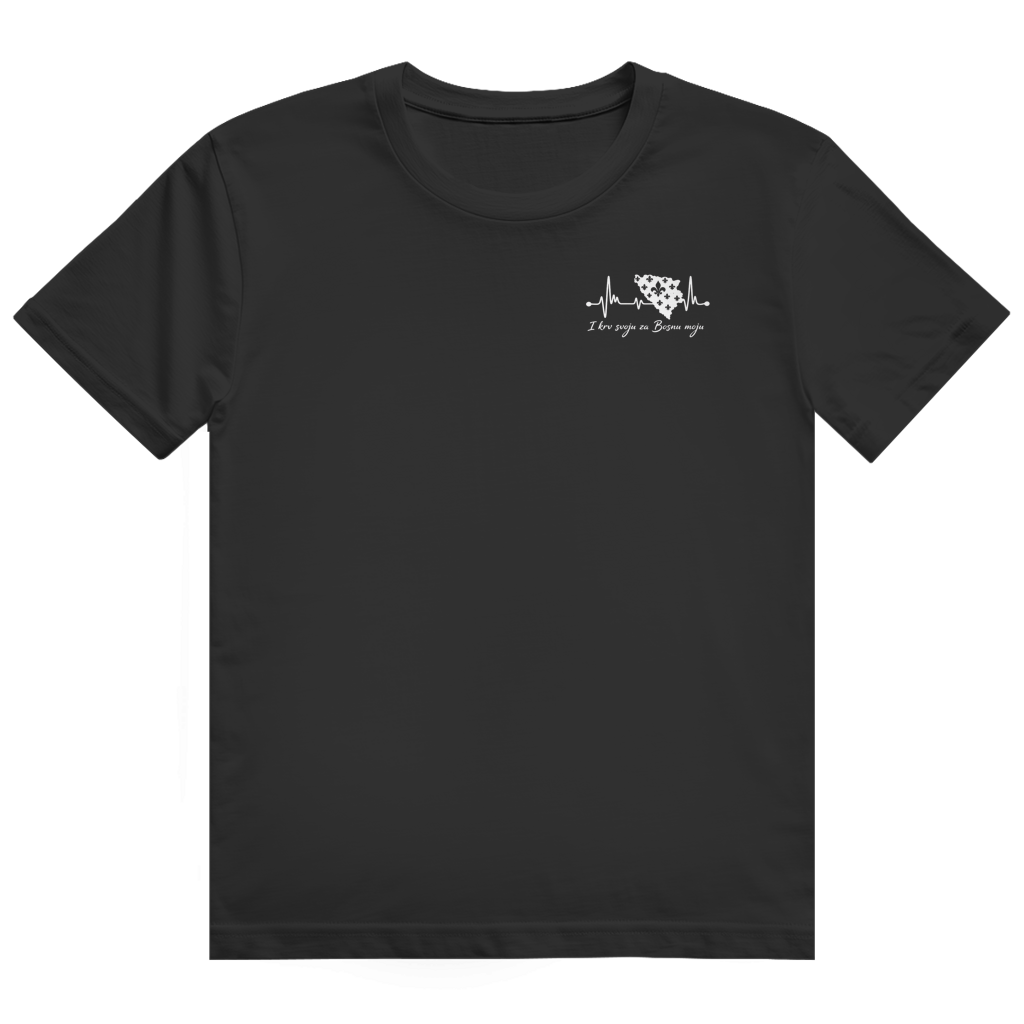 Herren Heavy Cotton T-Shirt Bosnien – Bosna Herzschlag | Design Set 01/02 | Beidseitiger Druck