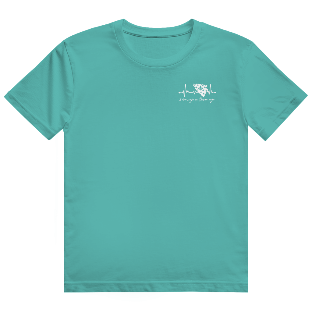 Herren Heavy Cotton T-Shirt Bosnien – Bosna Herzschlag | Design Set 01/02 | Beidseitiger Druck