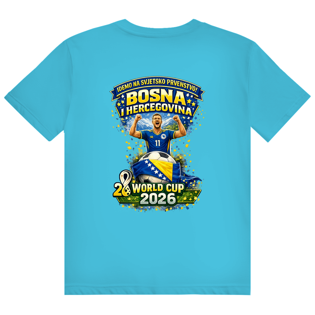 Herren Heavy Cotton T-Shirt Bosnien – Bosna Herzschlag | Design Set 01/02 | Beidseitiger Druck
