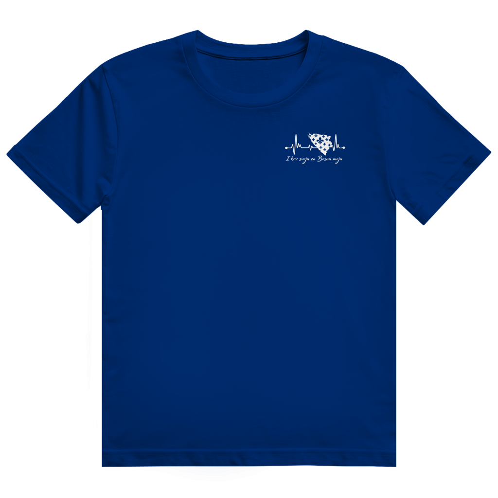 Herren Heavy Cotton T-Shirt Bosnien – Bosna Herzschlag | Design Set 01/02 | Beidseitiger Druck