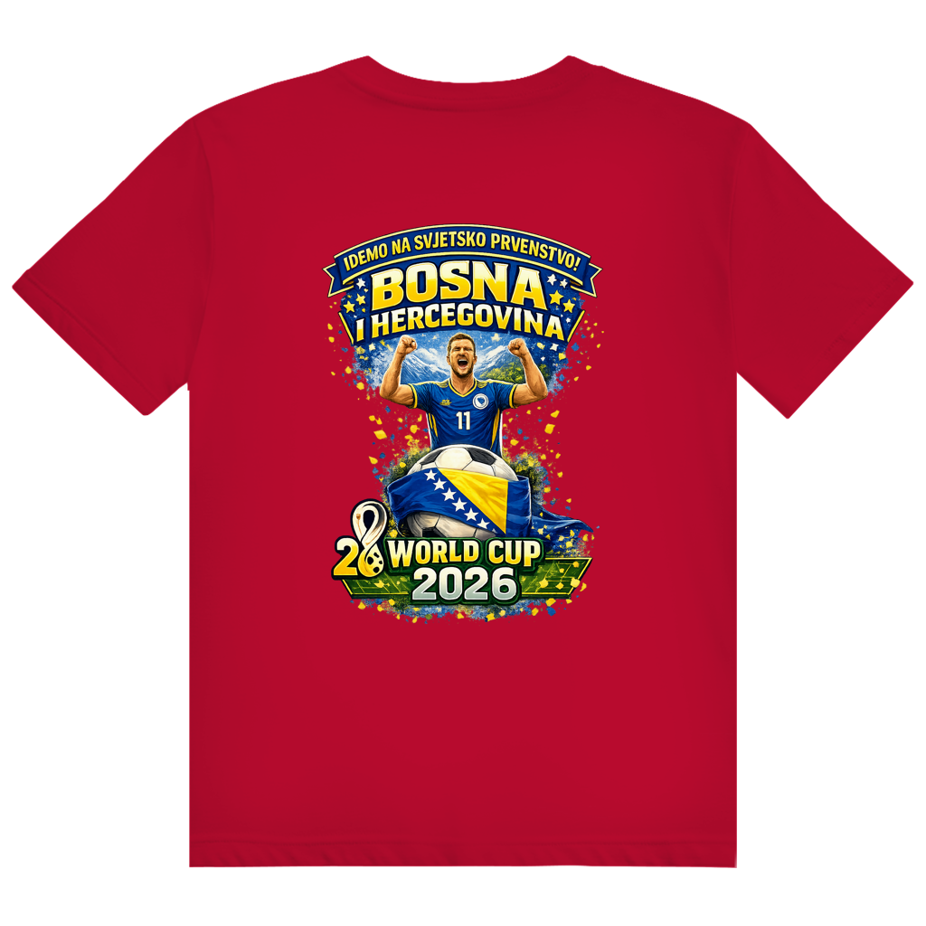 Herren Heavy Cotton T-Shirt Bosnien – Bosna Herzschlag | Design Set 01/02 | Beidseitiger Druck