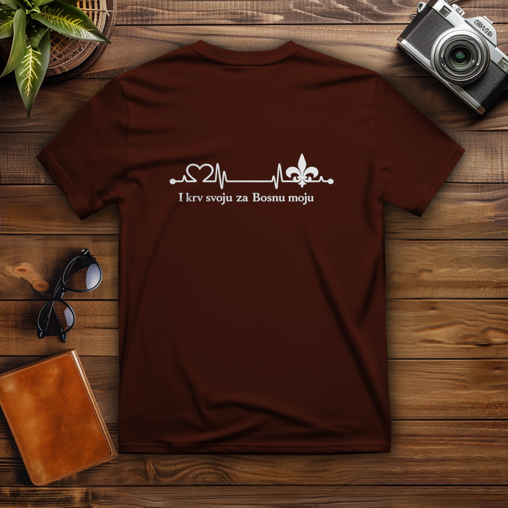 Herren T-Shirt – Za Bosnu Moju | Rückenprint