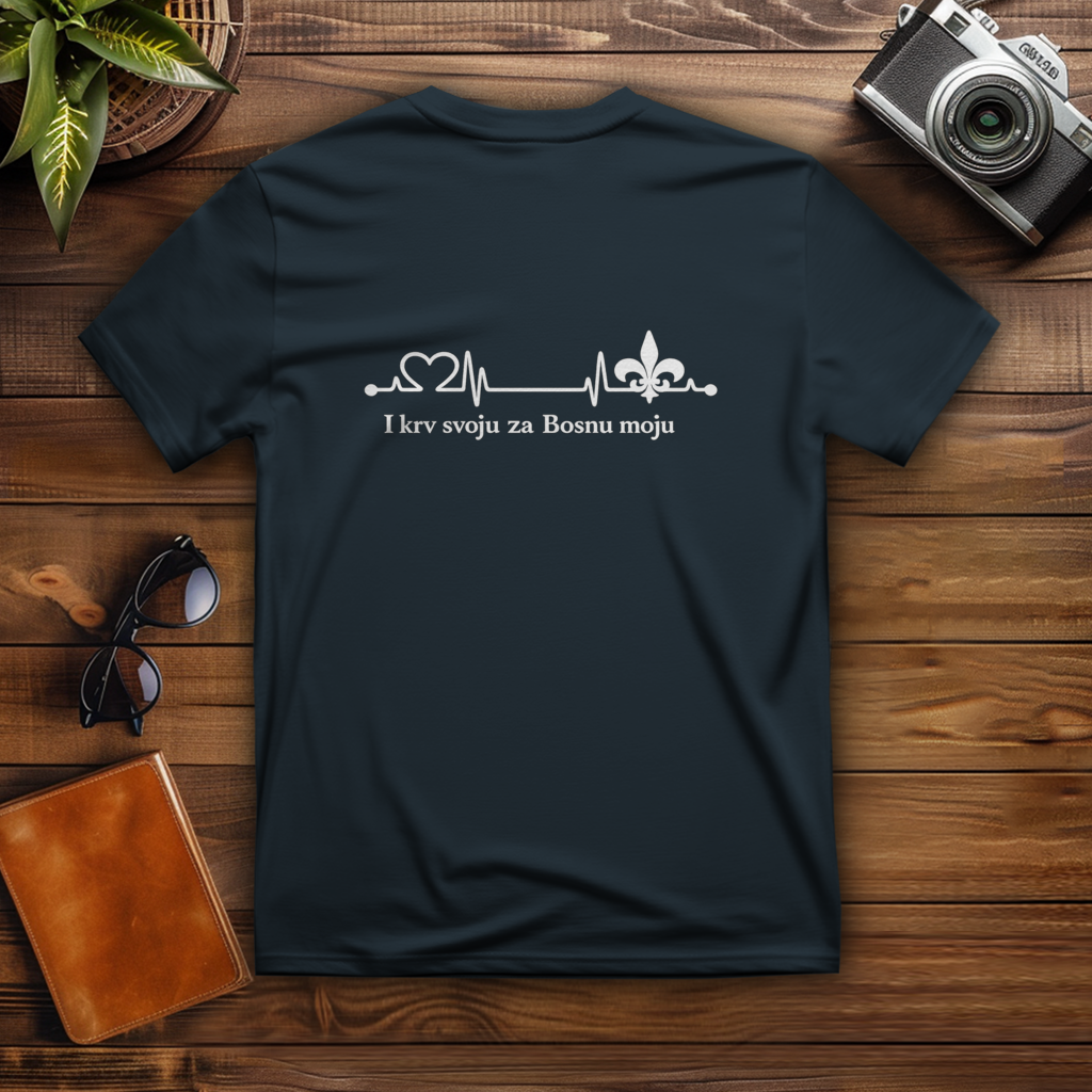 Herren T-Shirt – Za Bosnu Moju | Rückenprint
