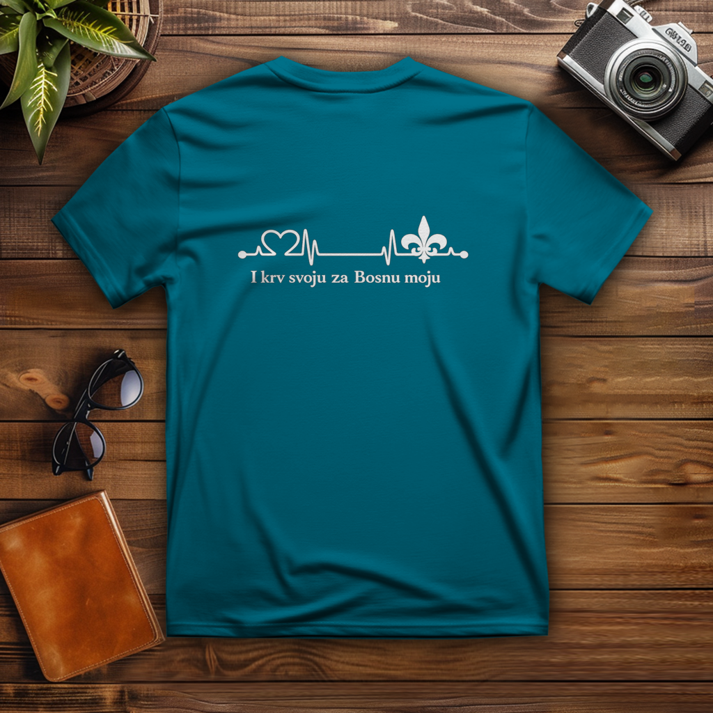 Herren T-Shirt – Za Bosnu Moju | Rückenprint