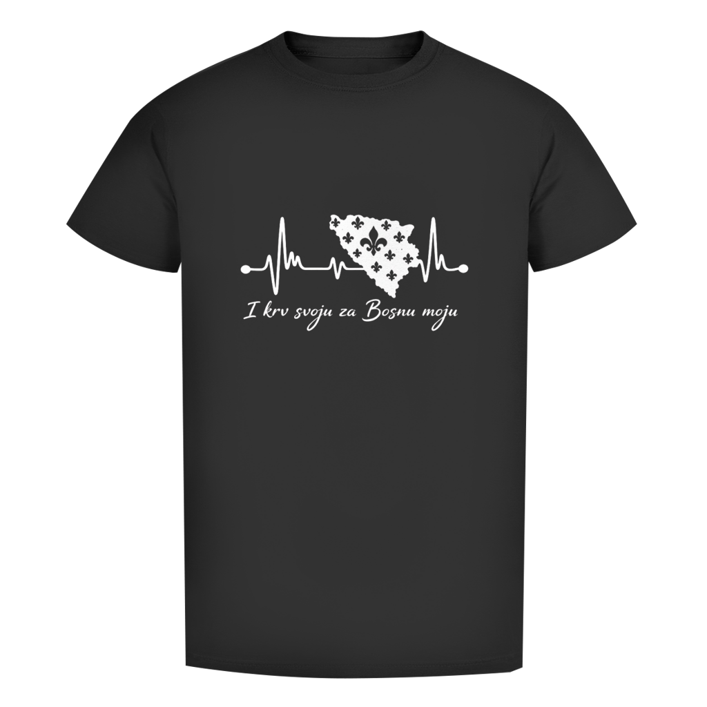 Herren Premium Bio T-Shirt Bosnien – Bosna Herzschlag | Frontprint