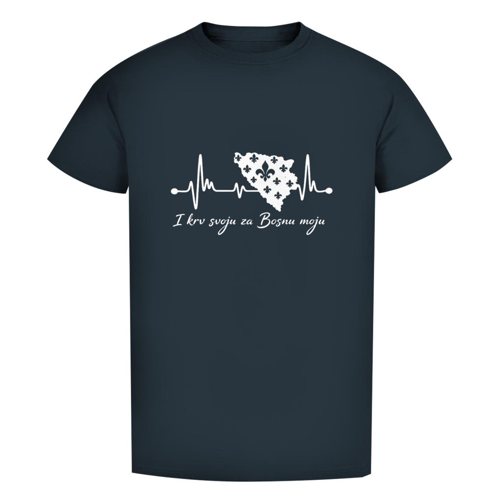 Herren Premium Bio T-Shirt Bosnien – Bosna Herzschlag | Frontprint