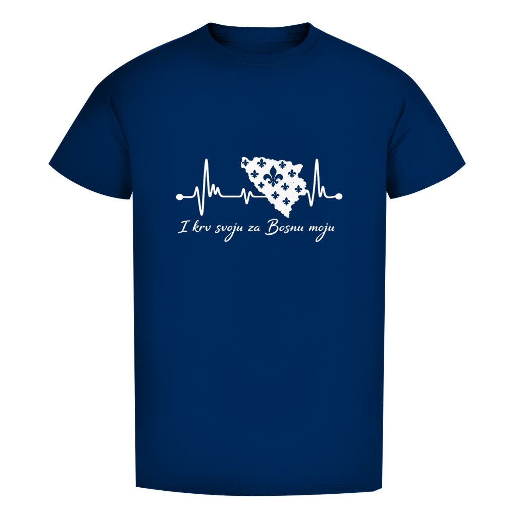 Herren Premium Bio T-Shirt Bosnien – Bosna Herzschlag | Frontprint