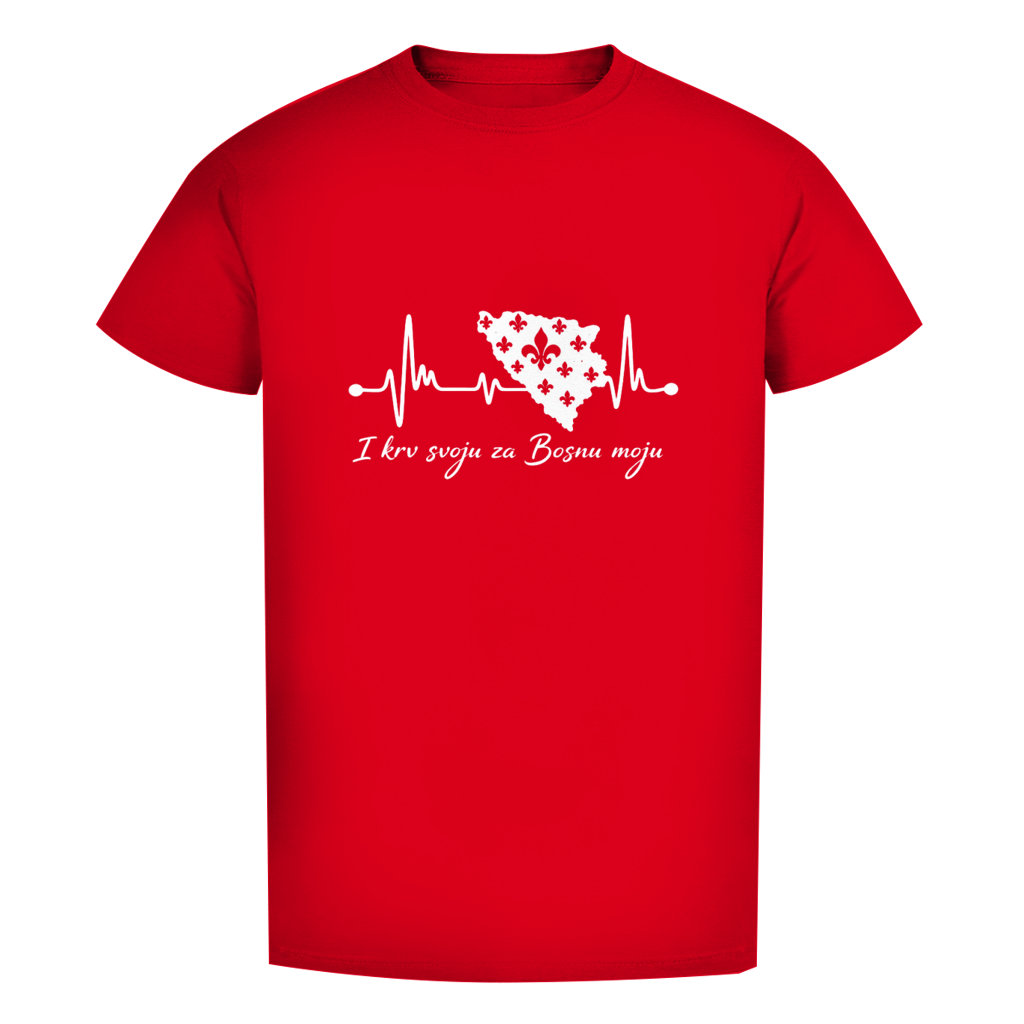 Herren Premium Bio T-Shirt Bosnien – Bosna Herzschlag | Frontprint