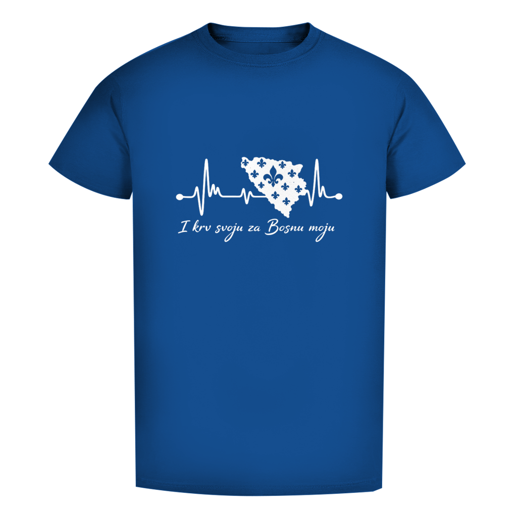 Herren Premium Bio T-Shirt Bosnien – Bosna Herzschlag | Frontprint
