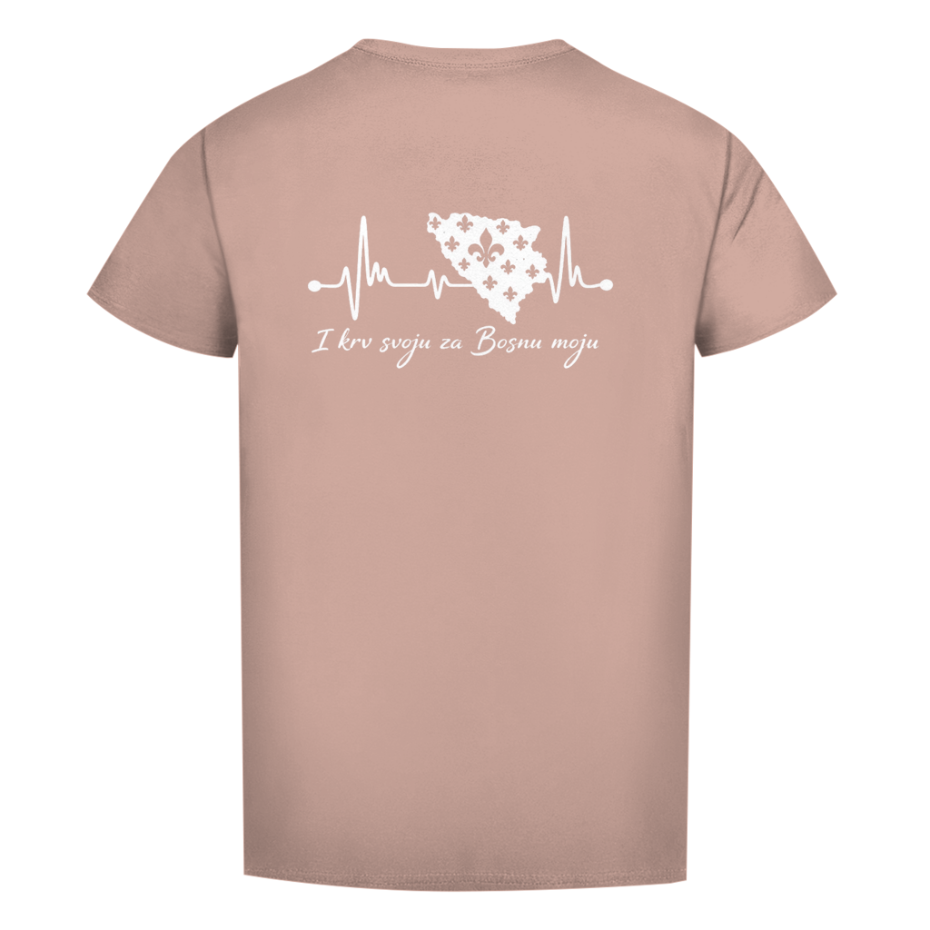 Herren Premium Bio T-Shirt Bosnien – Bosna Herzschlag | Rückenprint
