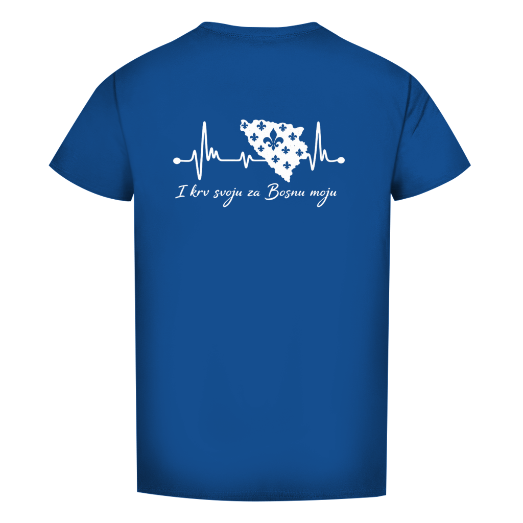 Herren Premium Bio T-Shirt Bosnien – Bosna Herzschlag | Rückenprint