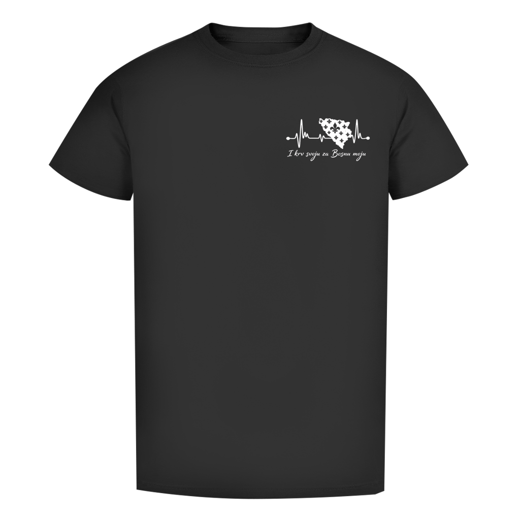 Herren Premium Bio T-Shirt Bosnien – Bosna Herzschlag | Links Brust