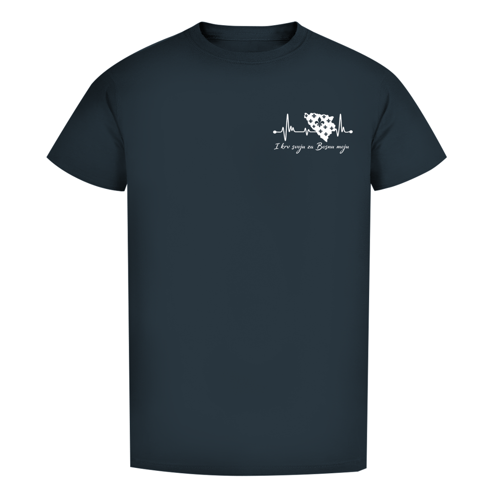 Herren Premium Bio T-Shirt Bosnien – Bosna Herzschlag | Links Brust