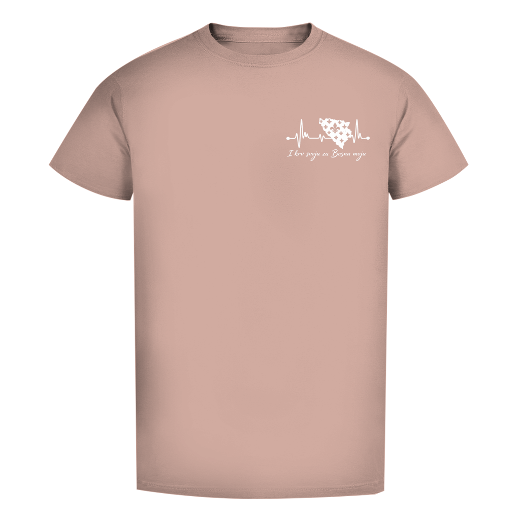 Herren Premium Bio T-Shirt Bosnien – Bosna Herzschlag | Links Brust