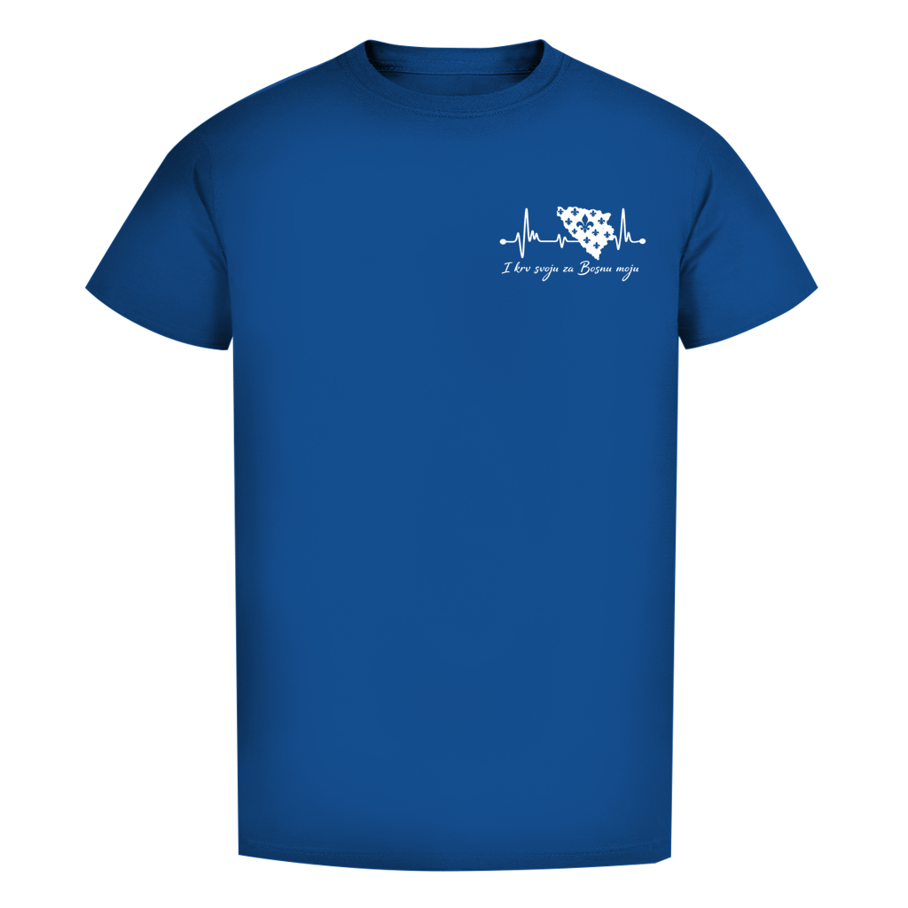 Herren Premium Bio T-Shirt Bosnien – Bosna Herzschlag | Links Brust