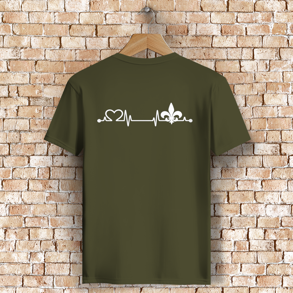 Herren Premium Bio T-Shirt – Srce Bosne | Rückenprint