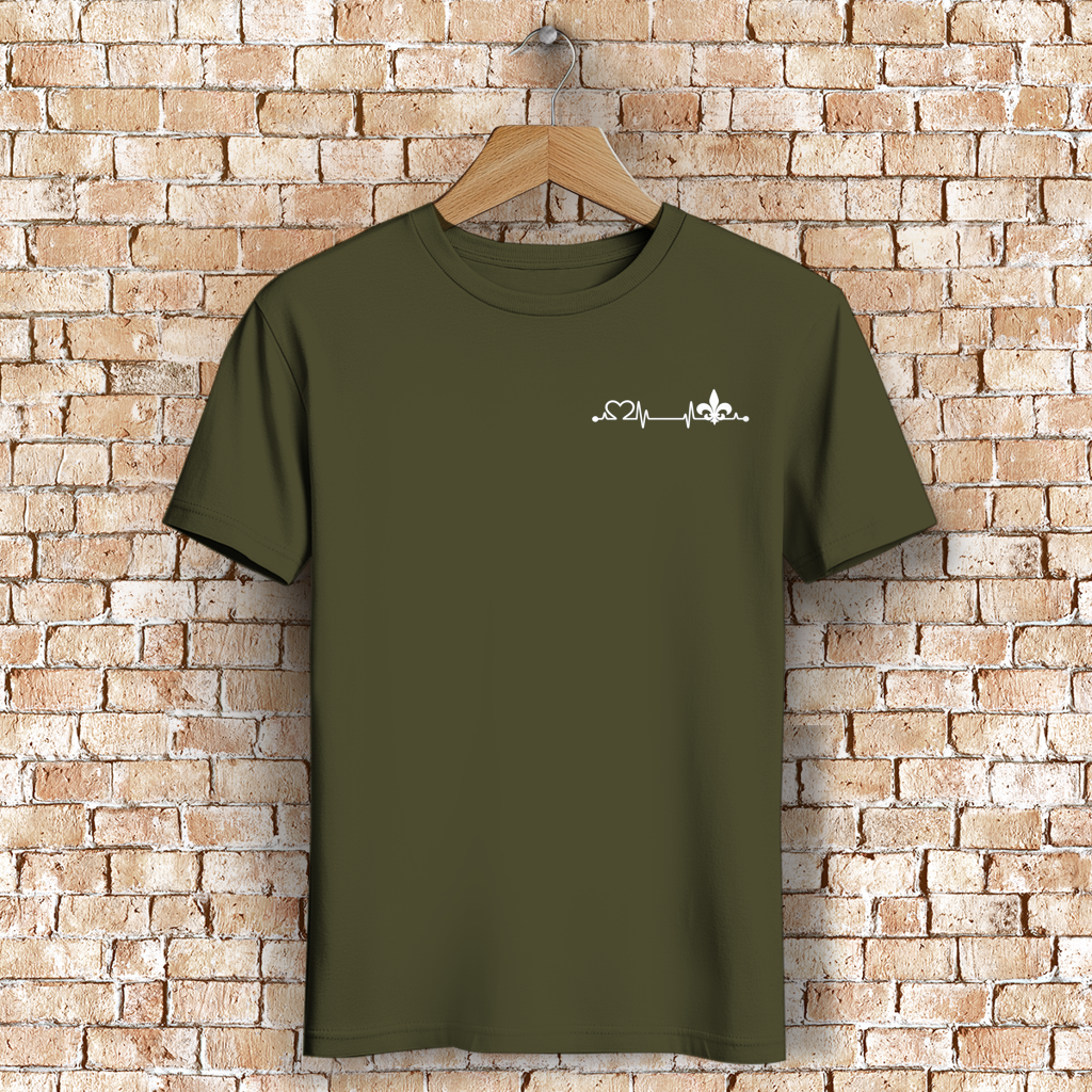 Muška premium majica od organskog pamuka – Srce Bosne | Mali print na grudima