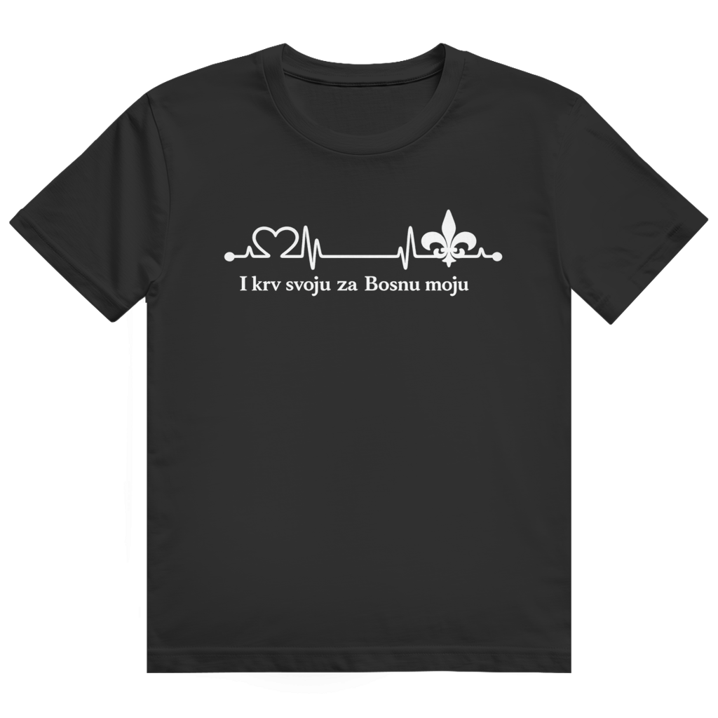 Herren Heavy Cotton T-Shirt – Za Bosnu Moju | Frontprint