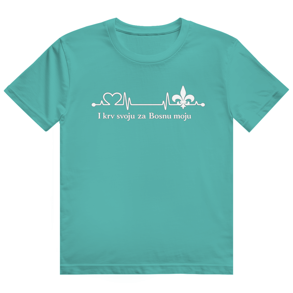 Herren Heavy Cotton T-Shirt – Za Bosnu Moju | Frontprint