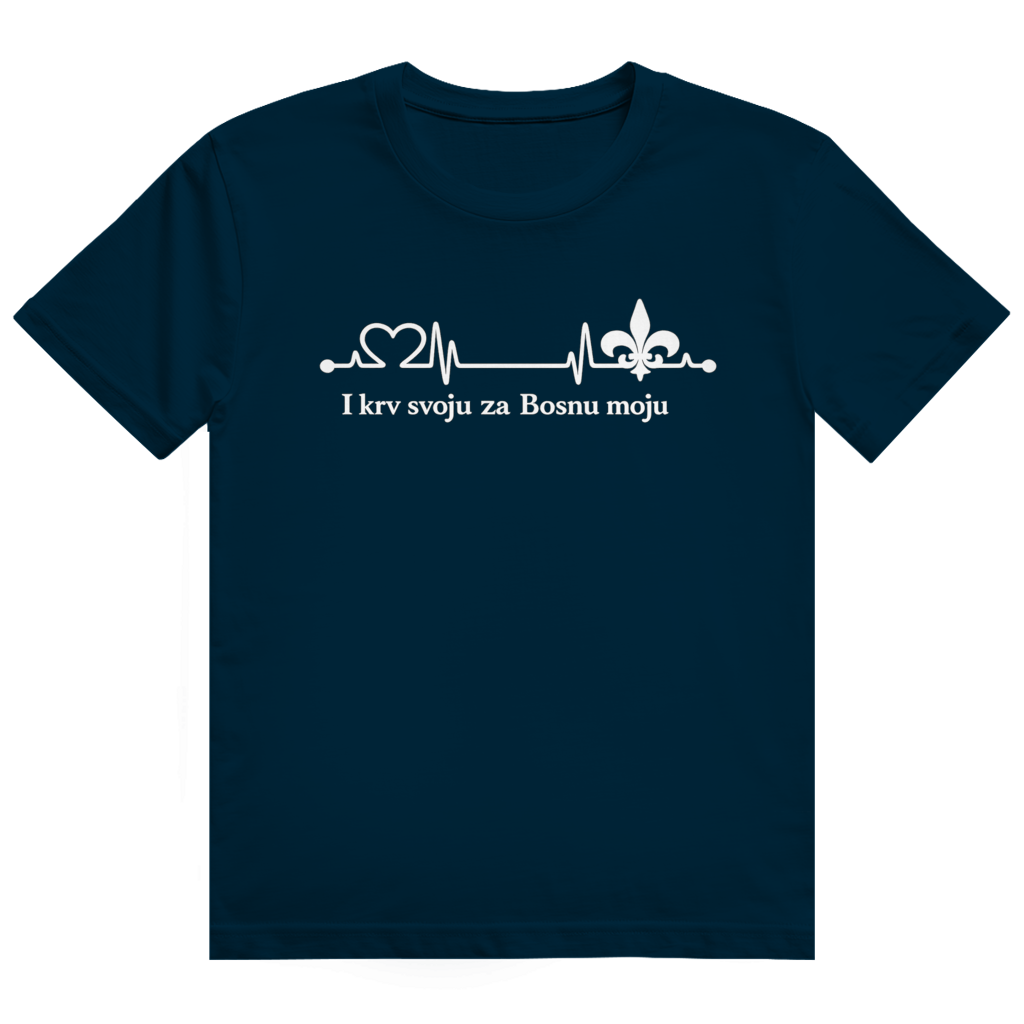 Herren Heavy Cotton T-Shirt – Za Bosnu Moju | Frontprint