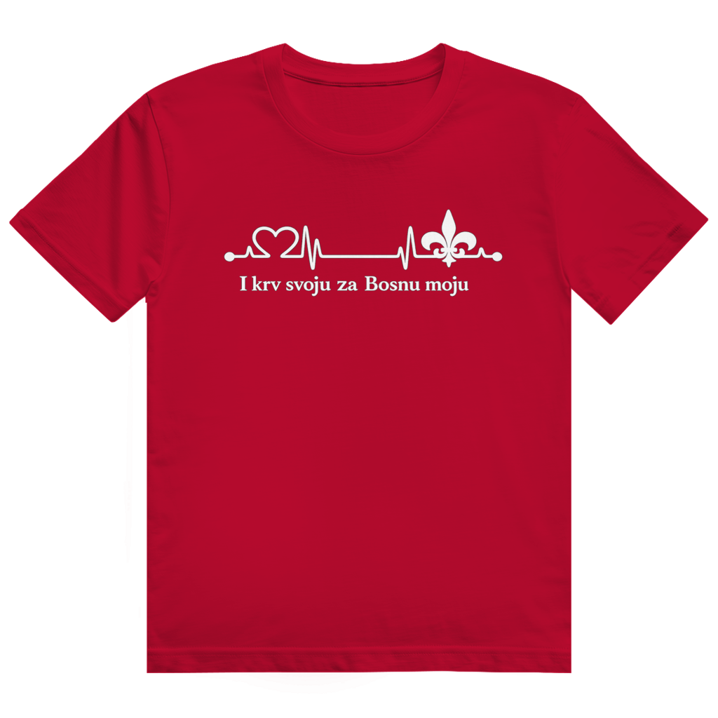 Herren Heavy Cotton T-Shirt – Za Bosnu Moju | Frontprint