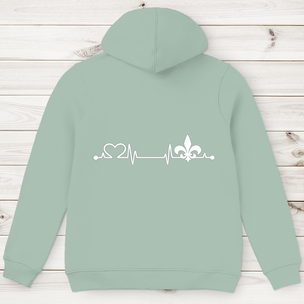 Herren Premium Bio Hoodie – Srce Bosne | Rückenprint