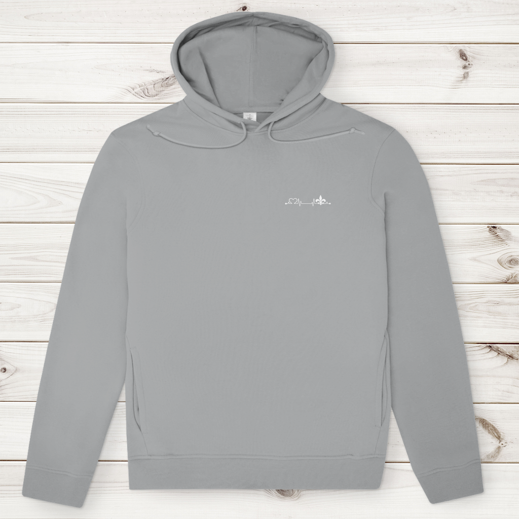 Herren Premium Bio Hoodie – Srce Bosne | Links Brust