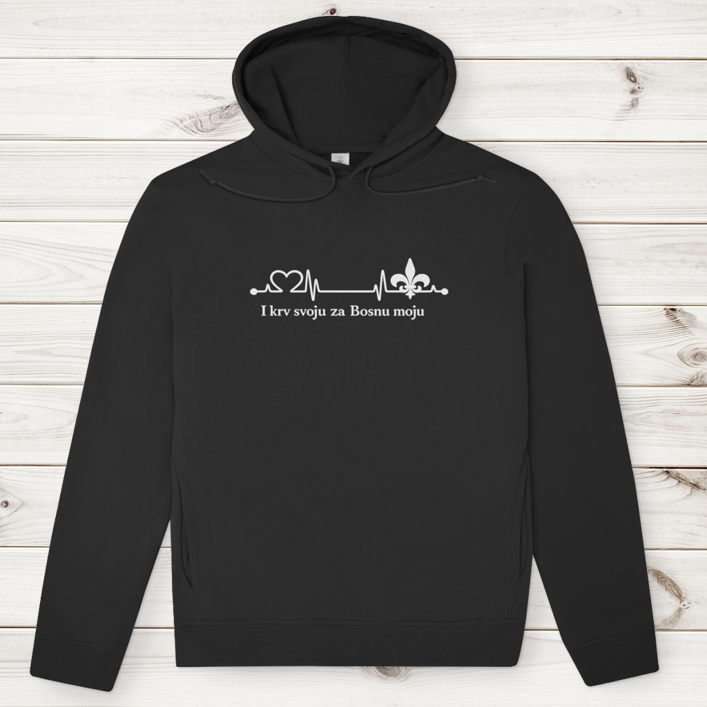 Men's Premium Organic Hoodie – Za Bosnu Moju | Front Print