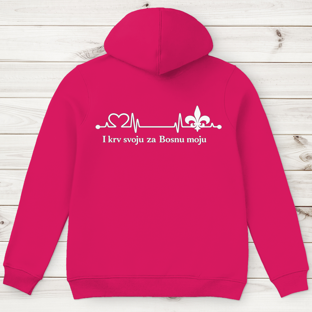 Men's Premium Organic Hoodie – Za Bosnu Moju | Back Print