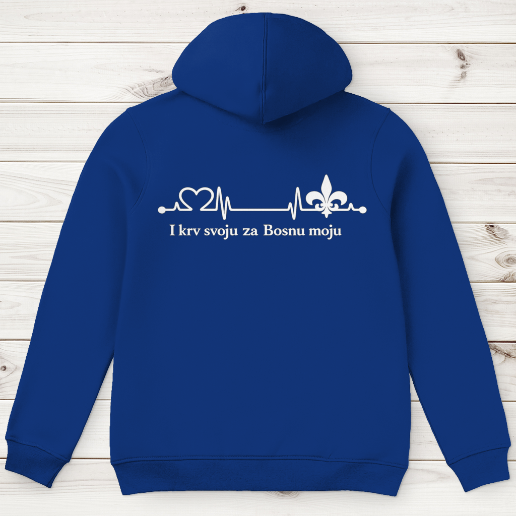 Men's Premium Organic Hoodie – Za Bosnu Moju | Back Print