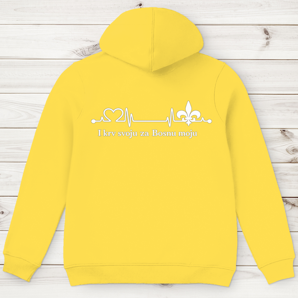 Men's Premium Organic Hoodie – Za Bosnu Moju | Back Print