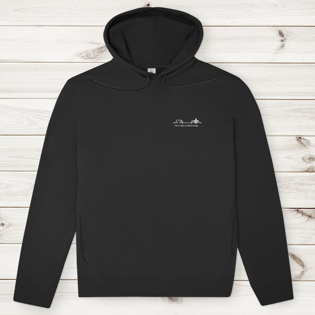 Men's Premium Organic Hoodie – Za Bosnu Moju | Left Chest