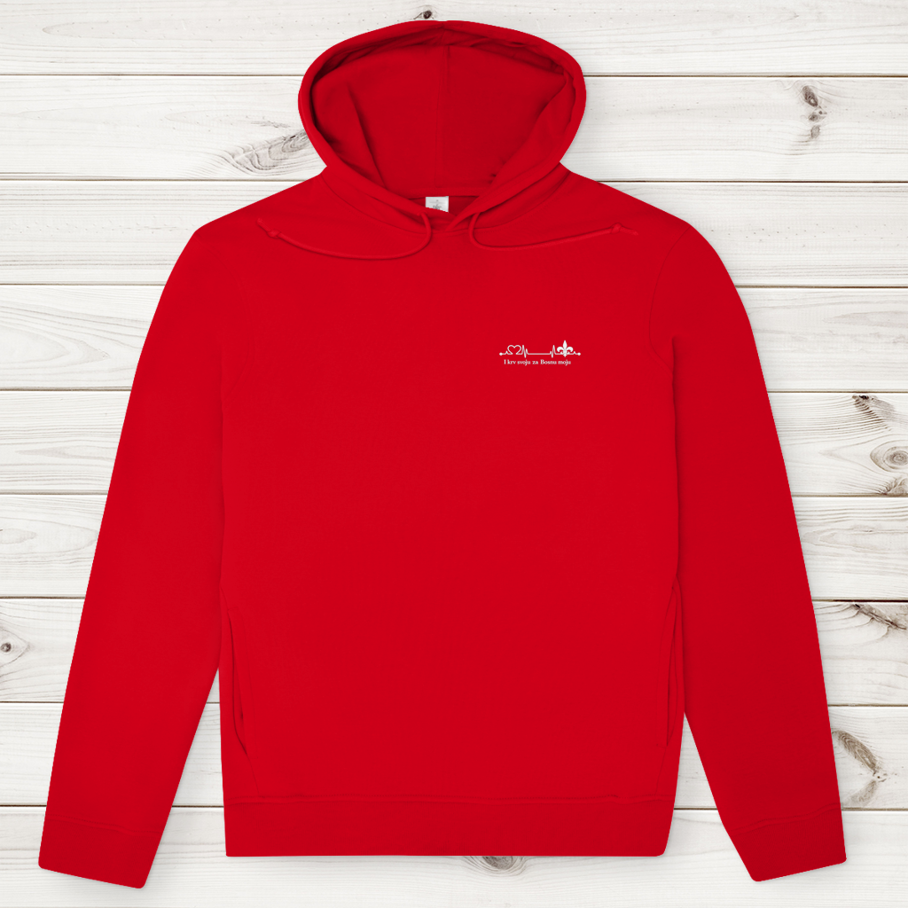 Men's Premium Organic Hoodie – Za Bosnu Moju | Left Chest