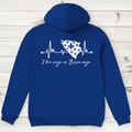 Herren Premium Bio Hoodie Bosnien – Bosna Herzschlag | Rückenprint