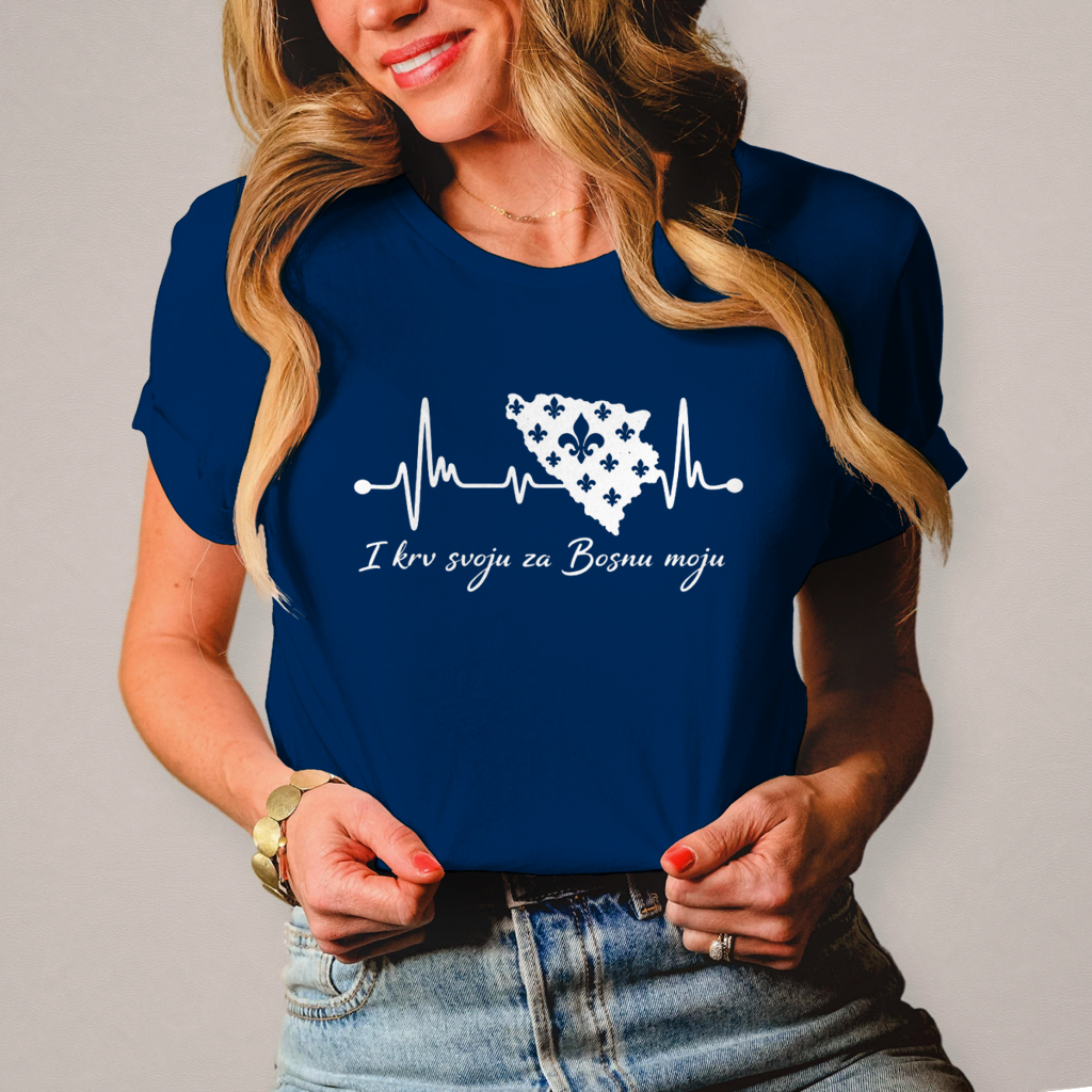 Women's T-Shirt Bosnia - Bosna Heartbeat | Front Print