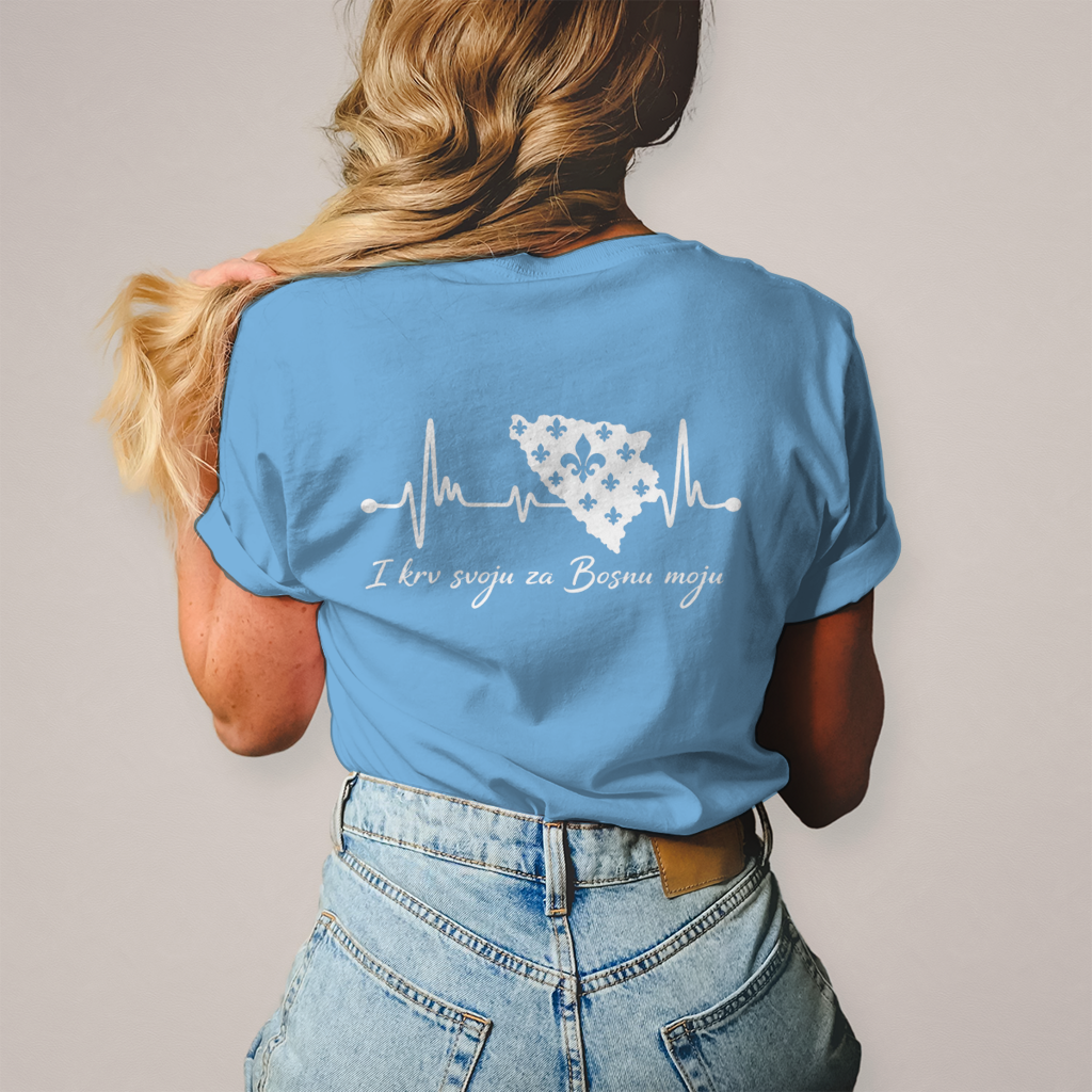 Ženska majica Bosna – Bosna otkucaji srca | Print na leđima
