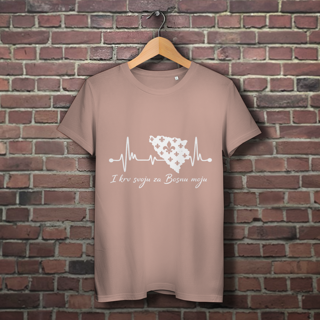 Damen Premium Bio T-Shirt Bosnien – Bosna Herzschlag | Frontprint
