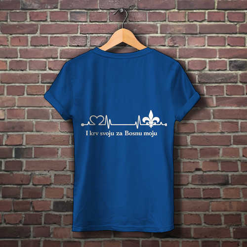 Damen Premium Bio T-Shirt – Za Bosnu Moju | Rückenprint