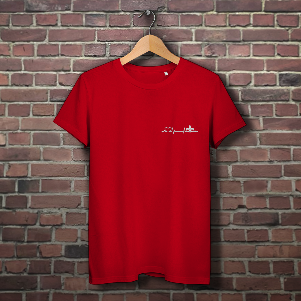 Damen Premium Bio T-Shirt – Srce Bosne | Links Brust