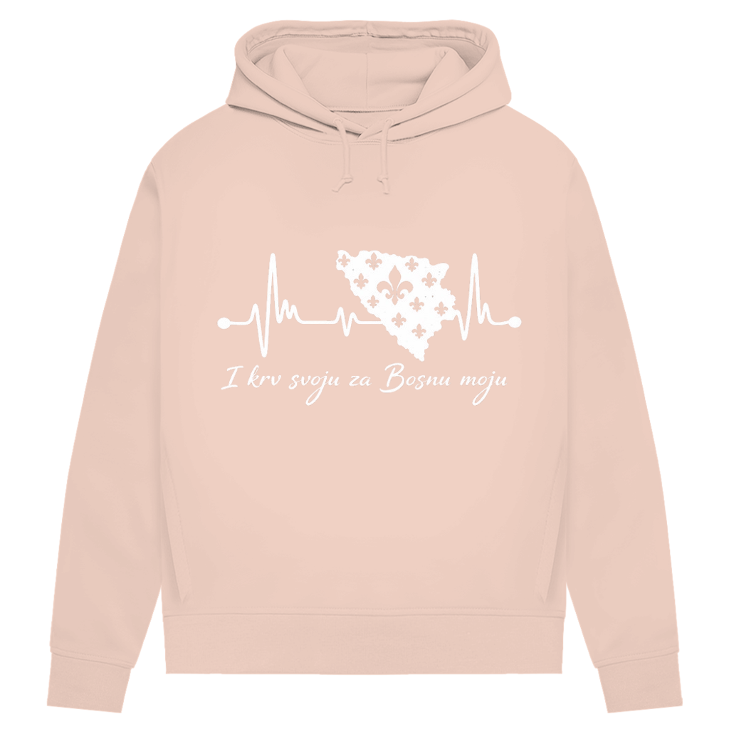Women's Premium Organic Hoodie Bosnia – Bosna Heartbeat | Front Print