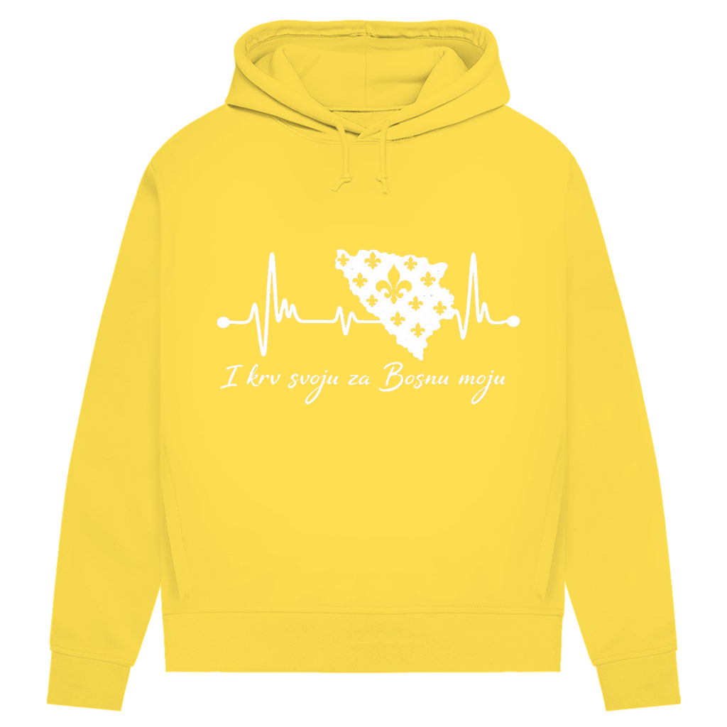 Women's Premium Organic Hoodie Bosnia – Bosna Heartbeat | Front Print