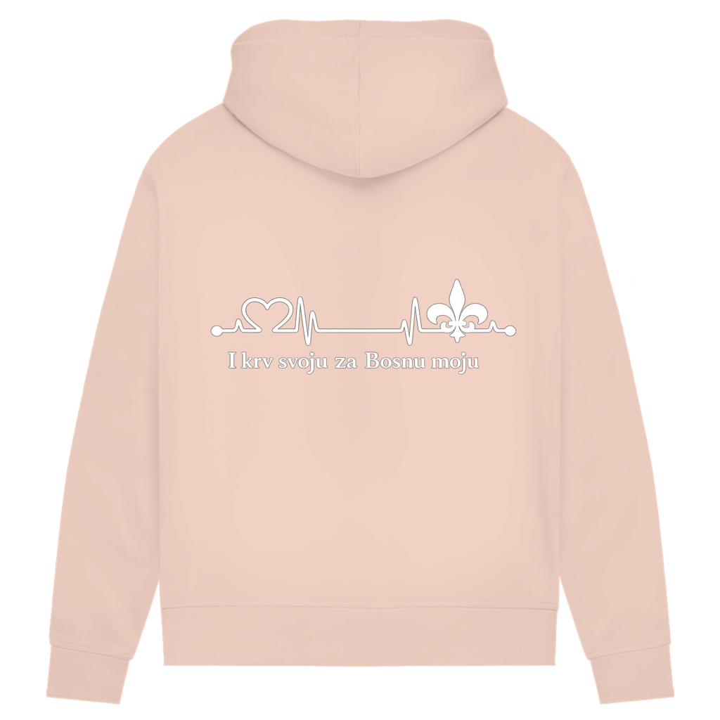 Women's Premium Organic Hoodie – Za Bosnu Moju | Backprint
