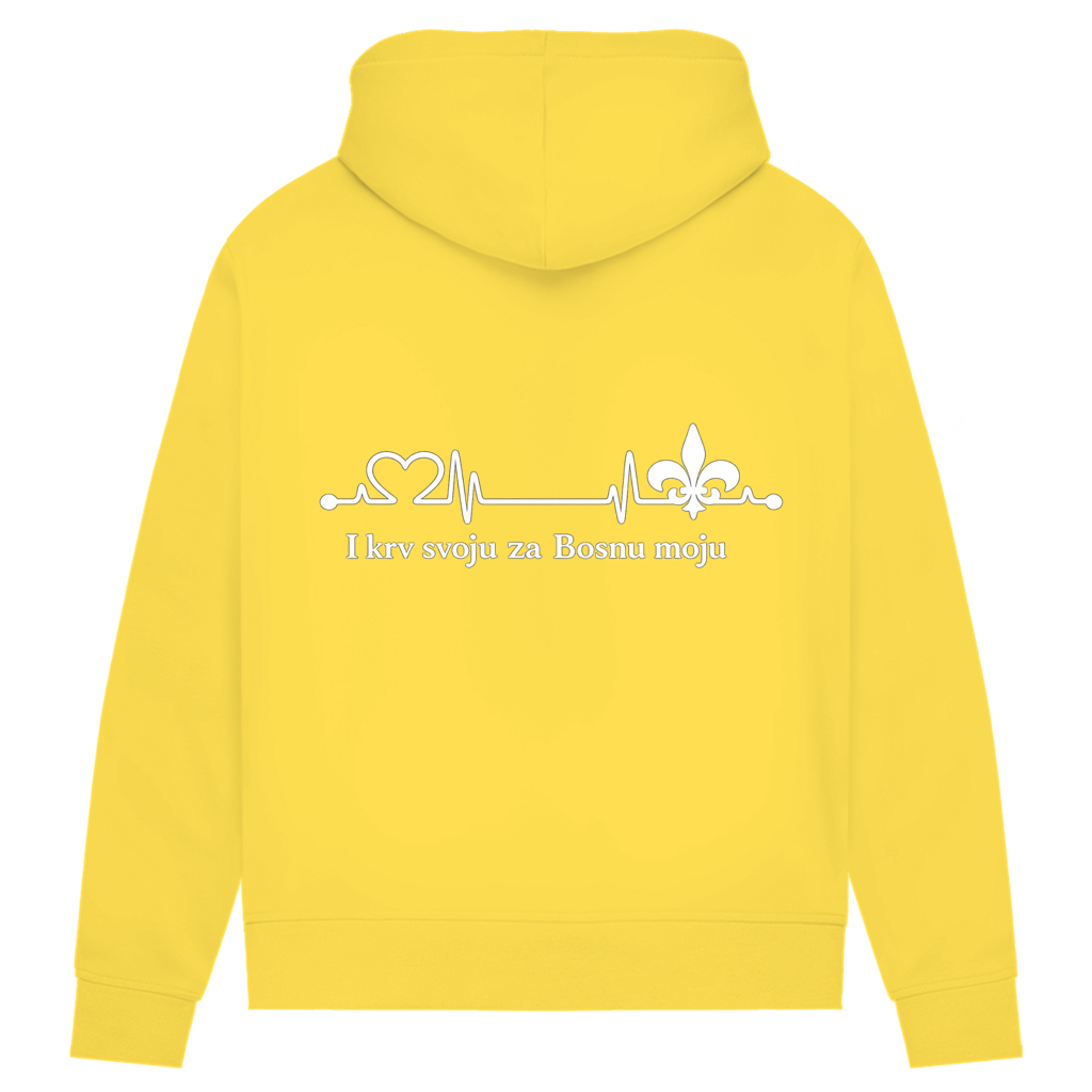 Women's Premium Organic Hoodie – Za Bosnu Moju | Backprint