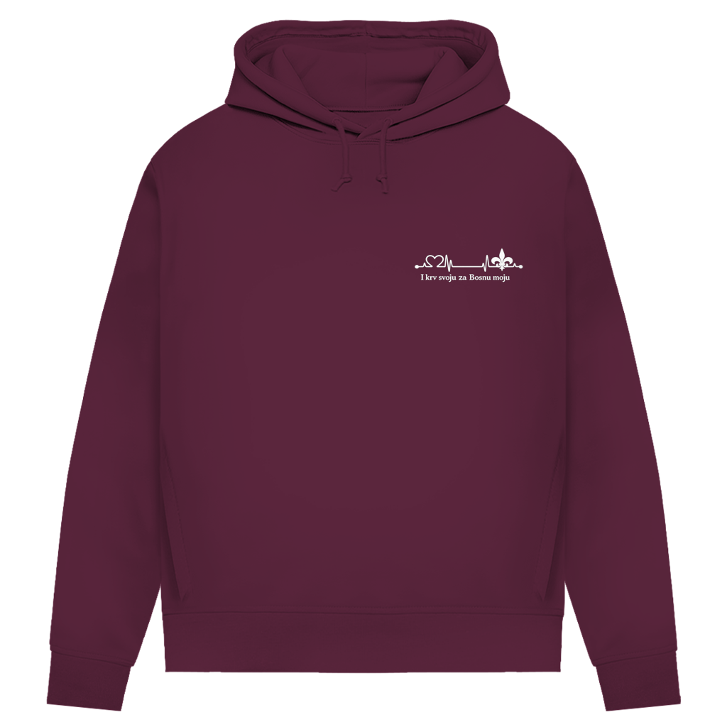 Women's Premium Organic Hoodie – Za Bosnu Moju | Left Chest