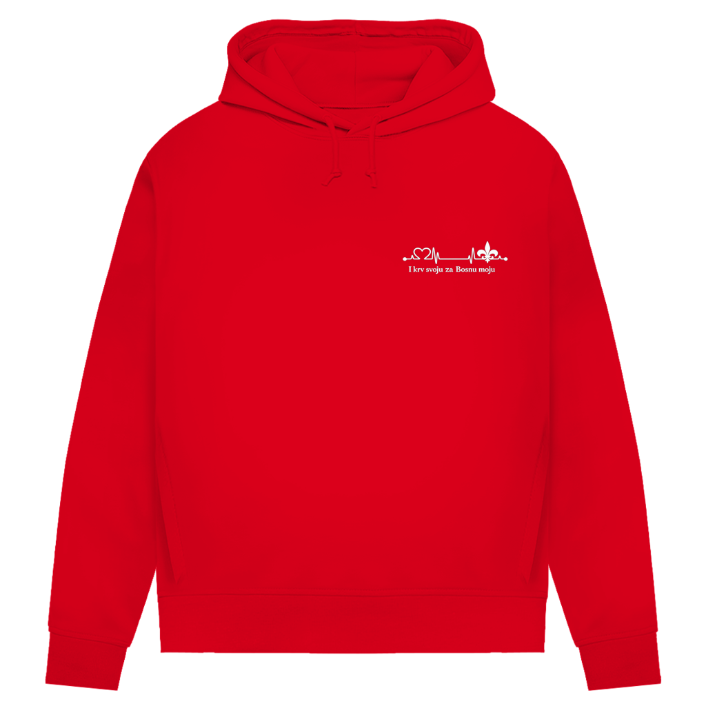 Women's Premium Organic Hoodie – Za Bosnu Moju | Left Chest