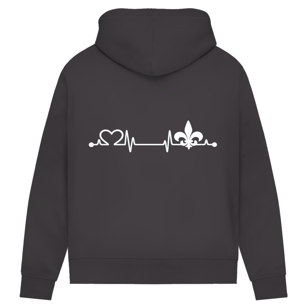 Damen Premium Bio Hoodie – Srce Bosne | Rückenprint