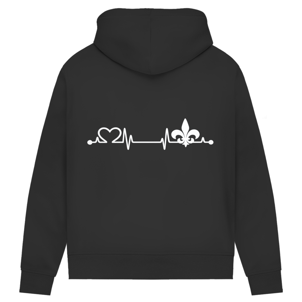 Damen Premium Bio Hoodie – Srce Bosne | Rückenprint